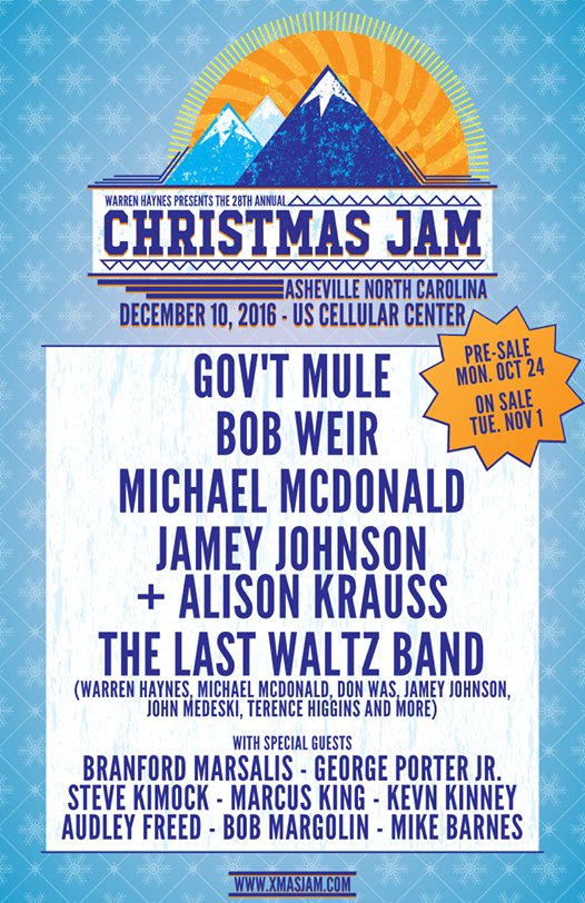 Warren Haynes Christmas Jam Lineup Announced Alan Paul